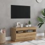 Mueble TV luces LED madera ingeniería roble artisan 80x35x40 cm von , TV-Möbel - Ref: Foro24-856358, Preis: 75,31 €, Rabatt: %