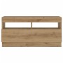 Mueble TV luces LED madera ingeniería roble artisan 80x35x40 cm von , TV-Möbel - Ref: Foro24-856358, Preis: 75,31 €, Rabatt: %