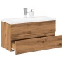 Mueble con lavabo integrado roble artisan by , bathroom vanities - Ref: Foro24-3328926, Price: 255,35 €, Discount: %