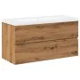 Mueble con lavabo integrado roble artisan by , bathroom vanities - Ref: Foro24-3328926, Price: 240,75 €, Discount: %
