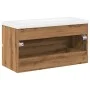 Mueble con lavabo integrado roble artisan by , bathroom vanities - Ref: Foro24-3328926, Price: 240,75 €, Discount: %