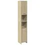 Set de muebles de baño 3 pzas madera contrachapada roble Sonoma von , Badezimmermöbel - Ref: Foro24-3324972, Preis: 120,89 €,...