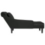 Tumbona con almohada y reposabrazo derecho terciopelo negro by , Daybeds - Ref: Foro24-4009777, Price: 122,15 €, Discount: %