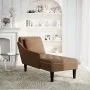 Tumbona con almohada reposabrazo derecho cuero sintético marrón von , Tagesbetten - Ref: Foro24-4009780, Preis: 185,52 €, Rab...