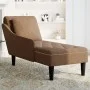 Tumbona con almohada reposabrazo derecho cuero sintético marrón von , Tagesbetten - Ref: Foro24-4009780, Preis: 185,52 €, Rab...