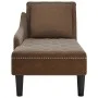 Tumbona con almohada reposabrazo derecho cuero sintético marrón von , Tagesbetten - Ref: Foro24-4009780, Preis: 185,52 €, Rab...