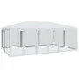 Carpa para fiestas con 10 paredes de malla HDPE blanco 6x4 m by , Tents and gazebos - Ref: Foro24-4010066, Price: 161,40 €, D...