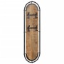 Percheros de pared 4 ganchos 2 uds madera maciza mango rugosa von , Hut- und Garderobenständer - Ref: Foro24-4013503, Preis: ...