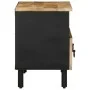 Mueble de TV madera maciza de mango rugosa negro 70x33,5x46 cm von , CD- und DVD-Speicher - Ref: Foro24-4018629, Preis: 82,29...