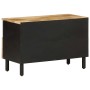 Mueble de TV madera maciza de mango rugosa negro 70x33,5x46 cm von , CD- und DVD-Speicher - Ref: Foro24-4018629, Preis: 83,37...