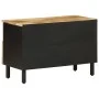 Mueble de TV madera maciza de mango rugosa negro 70x33,5x46 cm von , CD- und DVD-Speicher - Ref: Foro24-4018629, Preis: 82,29...
