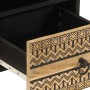 Mueble de TV madera maciza de mango rugosa negro 70x33,5x46 cm von , CD- und DVD-Speicher - Ref: Foro24-4018629, Preis: 83,37...