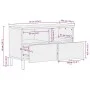Mueble de TV madera maciza de mango rugosa negro 70x33,5x46 cm von , CD- und DVD-Speicher - Ref: Foro24-4018629, Preis: 82,29...
