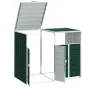 Cobertizo contenedores dobles basura acero verde 144x81x113 cm by , Waste container supports - Ref: Foro24-4006175, Price: 17...