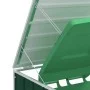 Cobertizo contenedores dobles basura acero verde 144x81x113 cm by , Waste container supports - Ref: Foro24-4006175, Price: 17...