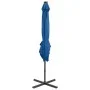 Cantilever parasol with pole and blue LED lights 250 cm by vidaXL, Umbrellas - Ref: Foro24-312325, Price: 153,48 €, Discount: %