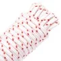 Cordón de arranque nailon blanco y rojo Ø6 mm 10 m by , Ropes and metal cords - Ref: Foro24-4100614, Price: 10,56 €, Discount: %