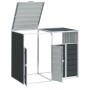Cobertizo contenedor doble basura acero antracita 144x81x113 cm von , Halterungen für Abfallbehälter - Ref: Foro24-4006177, P...