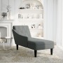 Tumbona con almohada y reposabrazo derecho tela gris oscuro von , Tagesbetten - Ref: Foro24-4009844, Preis: 122,45 €, Rabatt: %