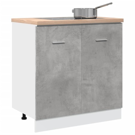 Armario debajo fregadero madera contrachapada gris 80x46x81,5cm von , Küchenschränke - Ref: Foro24-856076, Preis: 54,38 €, Ra...