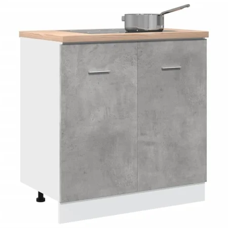 Armario debajo fregadero madera contrachapada gris 80x46x81,5cm von , Küchenschränke - Ref: Foro24-856076, Preis: 53,74 €, Ra...