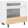 Armario debajo fregadero madera contrachapada gris 80x46x81,5cm von , Küchenschränke - Ref: Foro24-856076, Preis: 53,74 €, Ra...