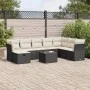 Set de sofás de jardín con cojines 9 pzas ratán sintético negro by , Garden sets - Ref: Foro24-3325342, Price: 520,92 €, Disc...