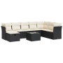 Set de sofás de jardín con cojines 9 pzas ratán sintético negro by , Garden sets - Ref: Foro24-3325342, Price: 520,22 €, Disc...
