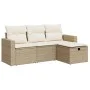 Juego de sofás jardín con cojines 4 pzas ratán sintético beige by , Garden sets - Ref: Foro24-3325354, Price: 305,51 €, Disco...