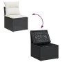 Set de sofás de jardín 6 piezas y cojines ratán sintético negro von , Gartensets - Ref: Foro24-3325382, Preis: 370,85 €, Raba...