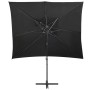 Ampelschirm mit doppelter schwarzer Abdeckung 250x250 cm von vidaXL, Sonnenschirme - Ref: Foro24-312364, Preis: 138,19 €, Rab...
