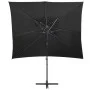 Ampelschirm mit doppelter schwarzer Abdeckung 250x250 cm von vidaXL, Sonnenschirme - Ref: Foro24-312364, Preis: 139,48 €, Rab...