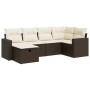 Set sofás de jardín 6 piezas y cojines ratán sintético marrón von , Gartensets - Ref: Foro24-3325389, Preis: 412,20 €, Rabatt: %