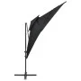 Ampelschirm mit doppelter schwarzer Abdeckung 250x250 cm von vidaXL, Sonnenschirme - Ref: Foro24-312364, Preis: 139,48 €, Rab...