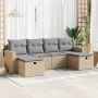 Juego de sofás jardín con cojines 6 pzas ratán sintético beige von , Gartensets - Ref: Foro24-3325425, Preis: 397,56 €, Rabat...