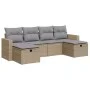 Juego de sofás jardín con cojines 6 pzas ratán sintético beige von , Gartensets - Ref: Foro24-3325425, Preis: 397,56 €, Rabat...