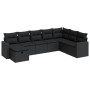Set de sofás de jardín y cojines 8 piezas ratán sintético negro by , Garden sets - Ref: Foro24-3325431, Price: 523,89 €, Disc...