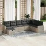 Set de sofás de jardín 8 pzas y cojines ratán sintético gris by , Garden sets - Ref: Foro24-3325438, Price: 555,83 €, Discoun...