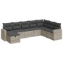 Set de sofás de jardín 8 pzas y cojines ratán sintético gris von , Gartensets - Ref: Foro24-3325438, Preis: 554,01 €, Rabatt: %