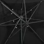 Cantilever umbrella with double black cover 250x250 cm by vidaXL, Umbrellas - Ref: Foro24-312364, Price: 134,98 €, Discount: %