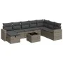 Set de sofás de jardín con cojines 9 pzas ratán sintético gris by , Garden sets - Ref: Foro24-3325446, Price: 535,33 €, Disco...