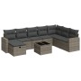 Set de sofás de jardín con cojines 9 pzas ratán sintético gris by , Garden sets - Ref: Foro24-3325446, Price: 561,92 €, Disco...
