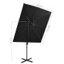 Ampelschirm mit doppelter schwarzer Abdeckung 250x250 cm von vidaXL, Sonnenschirme - Ref: Foro24-312364, Preis: 138,19 €, Rab...