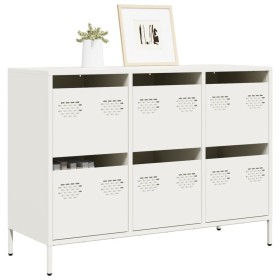 Aparador de acero laminado en frío blanco 101,5x39x73,5 cm von , Sideboards - Ref: Foro24-851267, Preis: 180,28 €, Rabatt: %