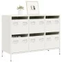 Aparador de acero laminado en frío blanco 101,5x39x73,5 cm von , Sideboards - Ref: Foro24-851267, Preis: 178,00 €, Rabatt: %