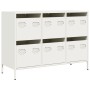 Aparador de acero laminado en frío blanco 101,5x39x73,5 cm by , Sideboards - Ref: Foro24-851267, Price: 180,28 €, Discount: %