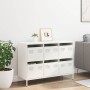 Aparador de acero laminado en frío blanco 101,5x39x73,5 cm by , Sideboards - Ref: Foro24-851267, Price: 180,28 €, Discount: %