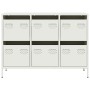Aparador de acero laminado en frío blanco 101,5x39x73,5 cm by , Sideboards - Ref: Foro24-851267, Price: 180,28 €, Discount: %