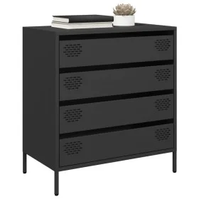 Aparador de acero laminado en frío negro 68x39x73,5 cm von , Sideboards - Ref: Foro24-851286, Preis: 122,44 €, Rabatt: %