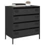 Aparador de acero laminado en frío negro 68x39x73,5 cm by , Sideboards - Ref: Foro24-851286, Price: 124,07 €, Discount: %